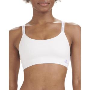 adidas Women’s Micro Flex Wireless Seamless Lounge Bra(Dash Grey/Light Purple)