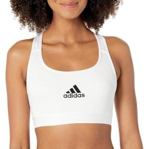 adidas Womens Powerreact Training Medium Support Bra(White)