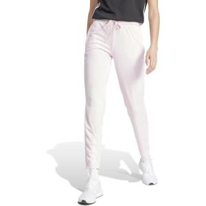 adidas Womens Sereno Cut 3-Stripes Slim Tapered Pants(Clear Pink)