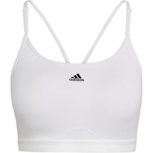 adidas Womens Training Light Support Good Level Bra Padded(White)
