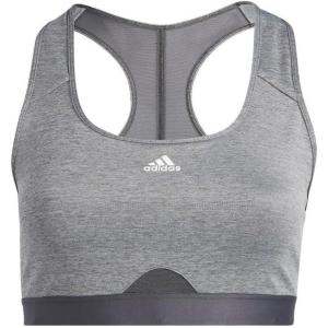 adidas Womens Training Medium Support Good Level Bra Padded(Dark Grey Heather)
