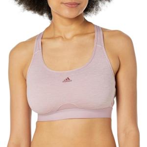 adidas Womens Training Medium Support Good Level Bra Padded(Magic Mauve (Small Logo))