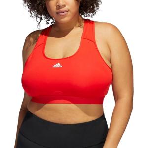 adidas Womens Training Medium Support Good Level Bra Padded(Red)