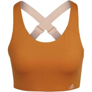 adidas Women’s Ultimate AEROREADY Fitness Gym Training Pilates Yoga High Support Workout Bra(Focus Orange/Halo Blush)