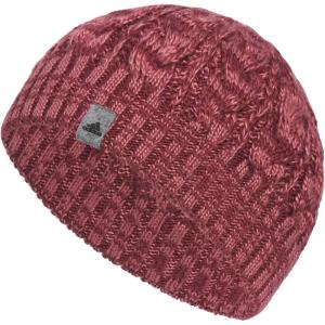 adidas Women’s Whittier Beanie – Standard Fit Knit Winter Hat Skull Cap(Preloved Crimson-shadow Red)