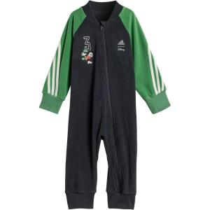 adidas baby-girls Disney Mickey Mouse Bodysuit(Carbon/Preloved Green/Off White)