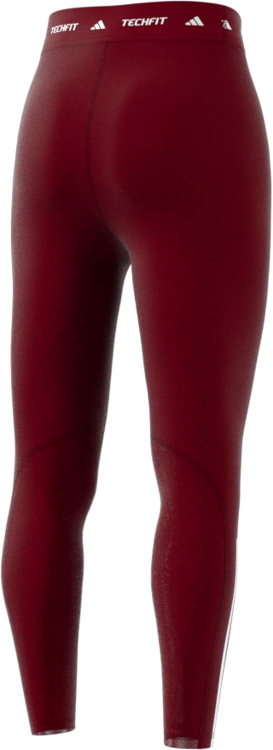 imageAdidas Womens Techfit 3Stripes 78 Training LeggingsAurora Ruby