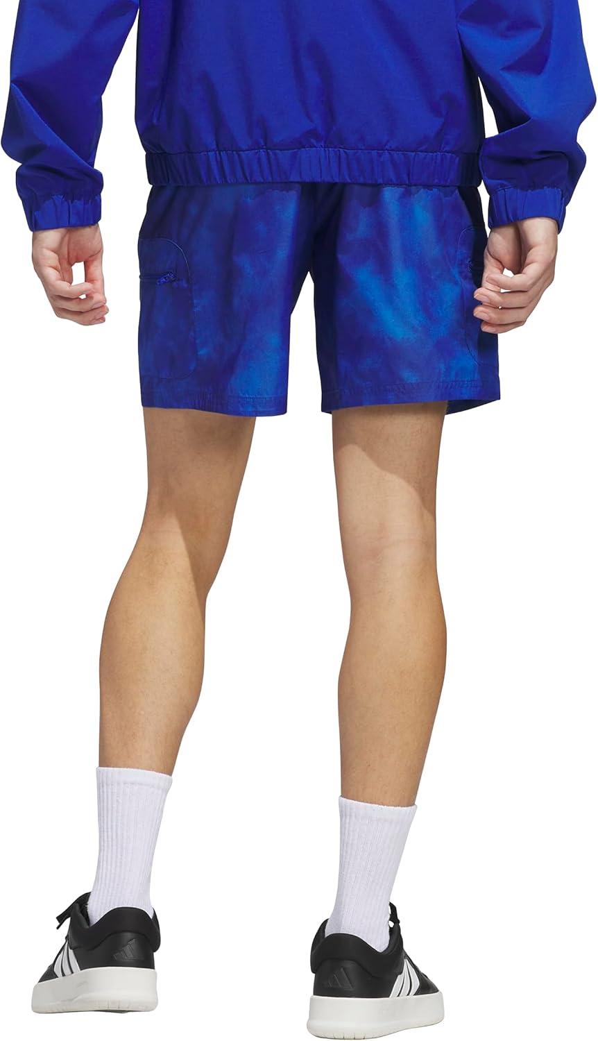 imageadidas Mens All Over Printed Woven ShortsTeam Royal BlueTrue Blue