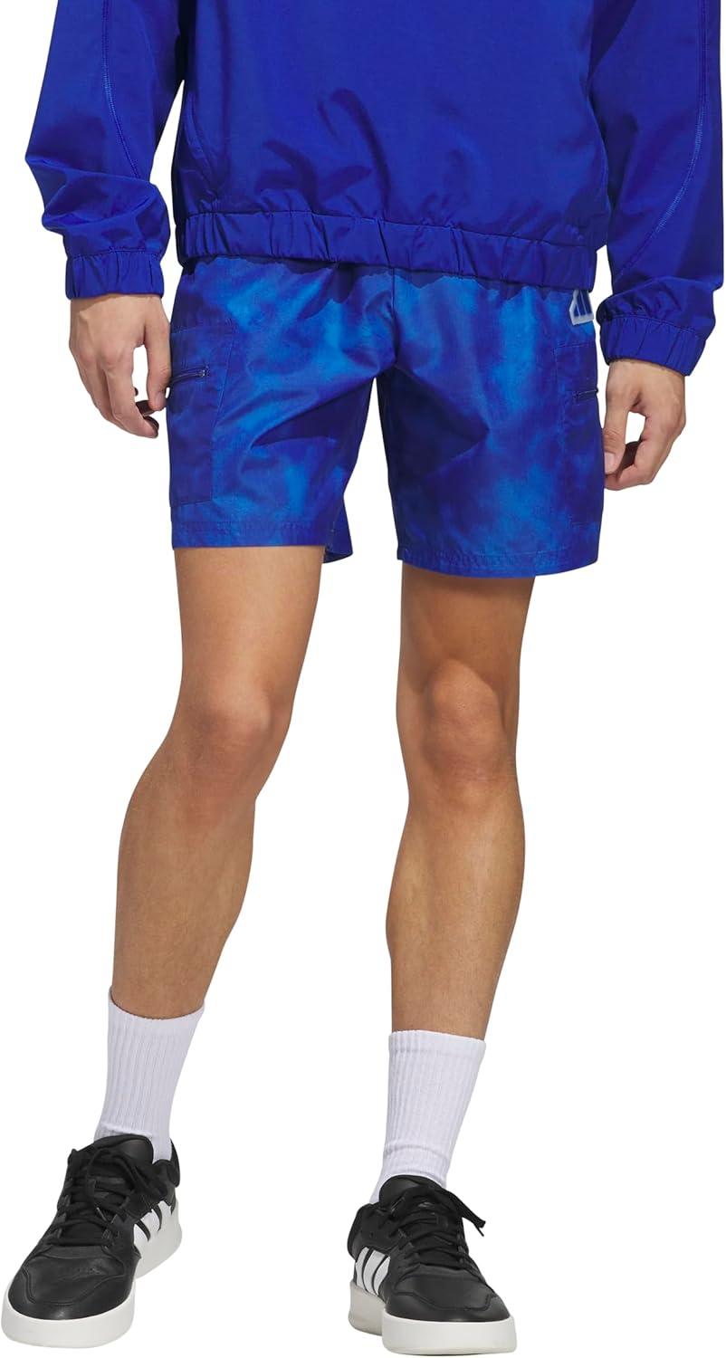 imageadidas Mens All Over Printed Woven ShortsTeam Royal BlueTrue Blue