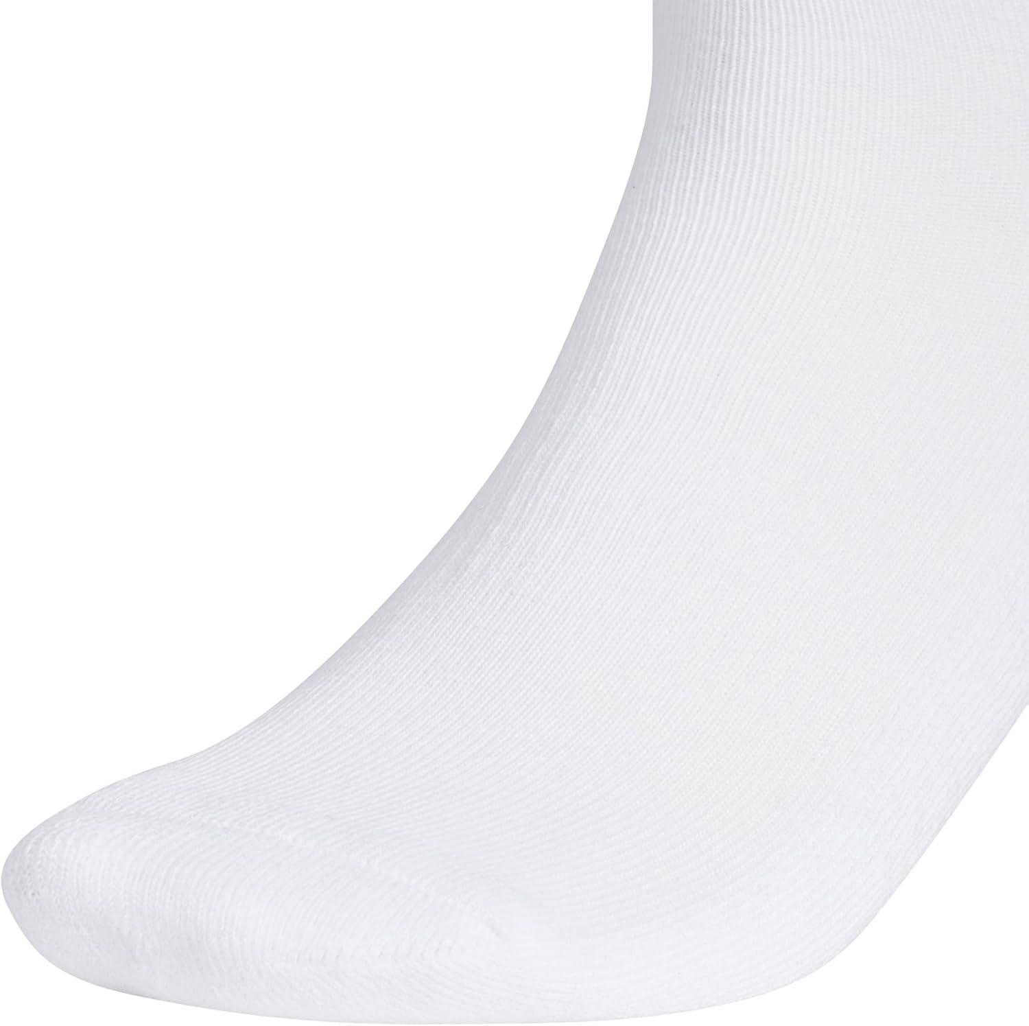 imageadidas Mens Athletic Cushioned Low Cut Ankle Socks 6Pair PackWhiteWonder BeigeAlumina Beige