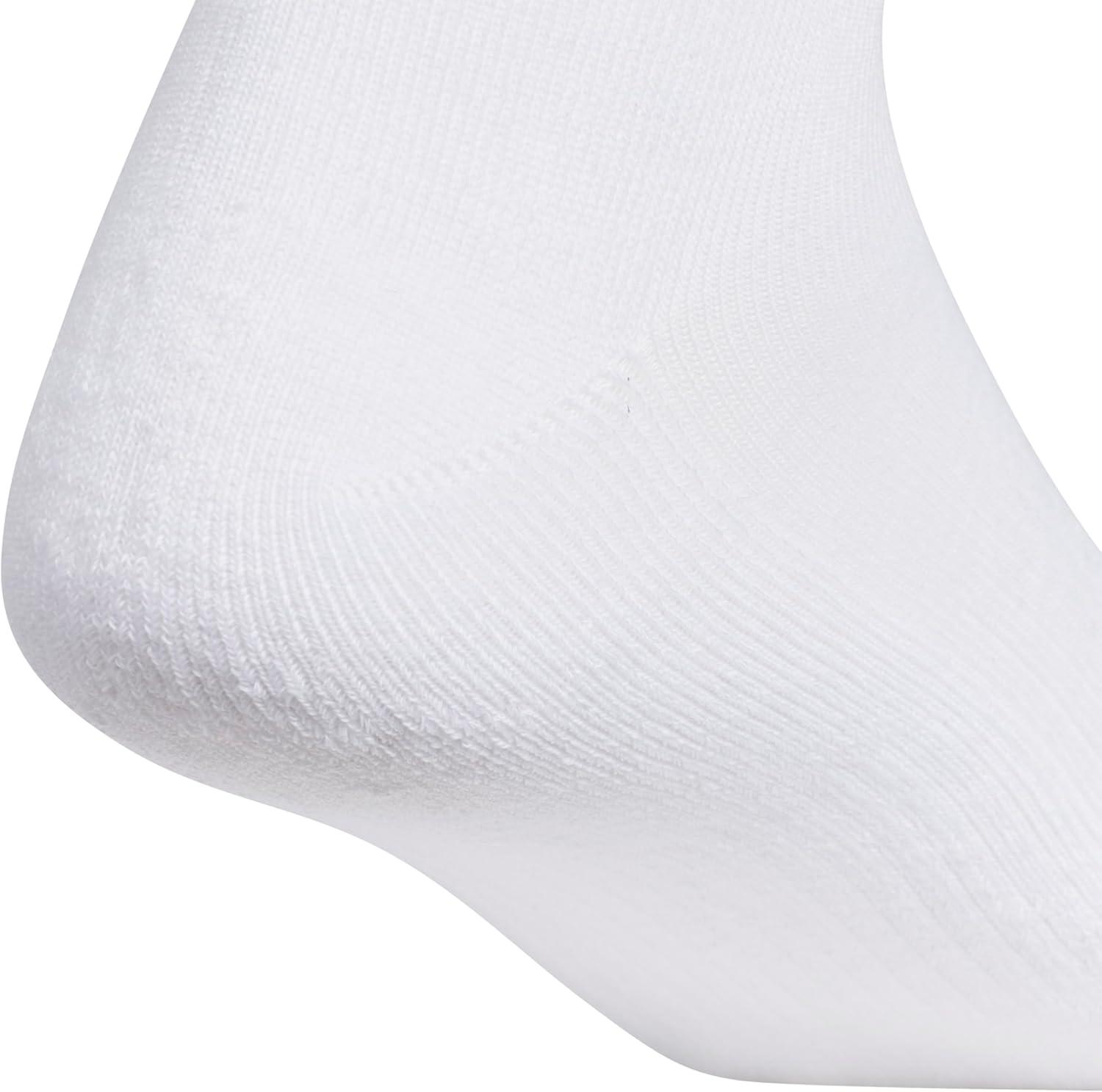 imageadidas Mens Athletic Cushioned Low Cut Ankle Socks 6Pair PackWhiteWonder BeigeAlumina Beige