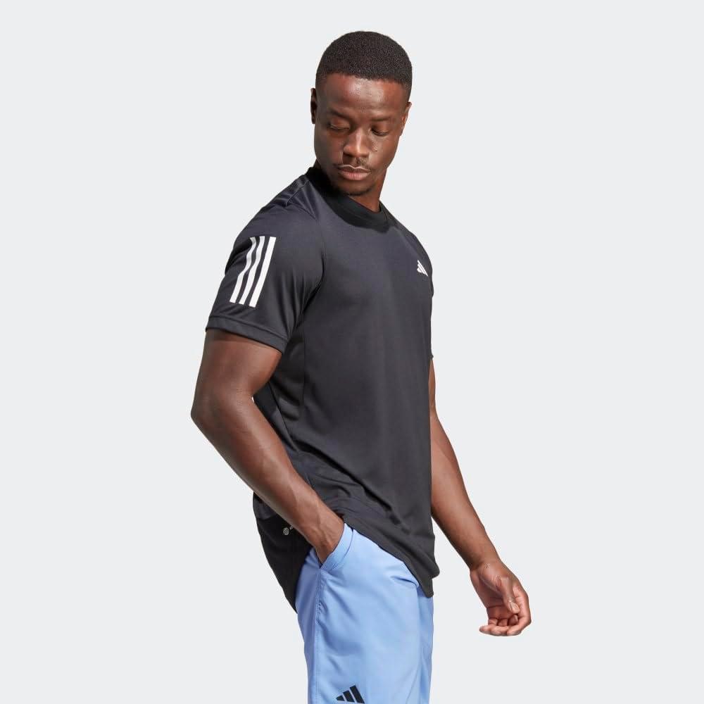 imageadidas Mens Club 3Stripes Tennis TShirtBlack