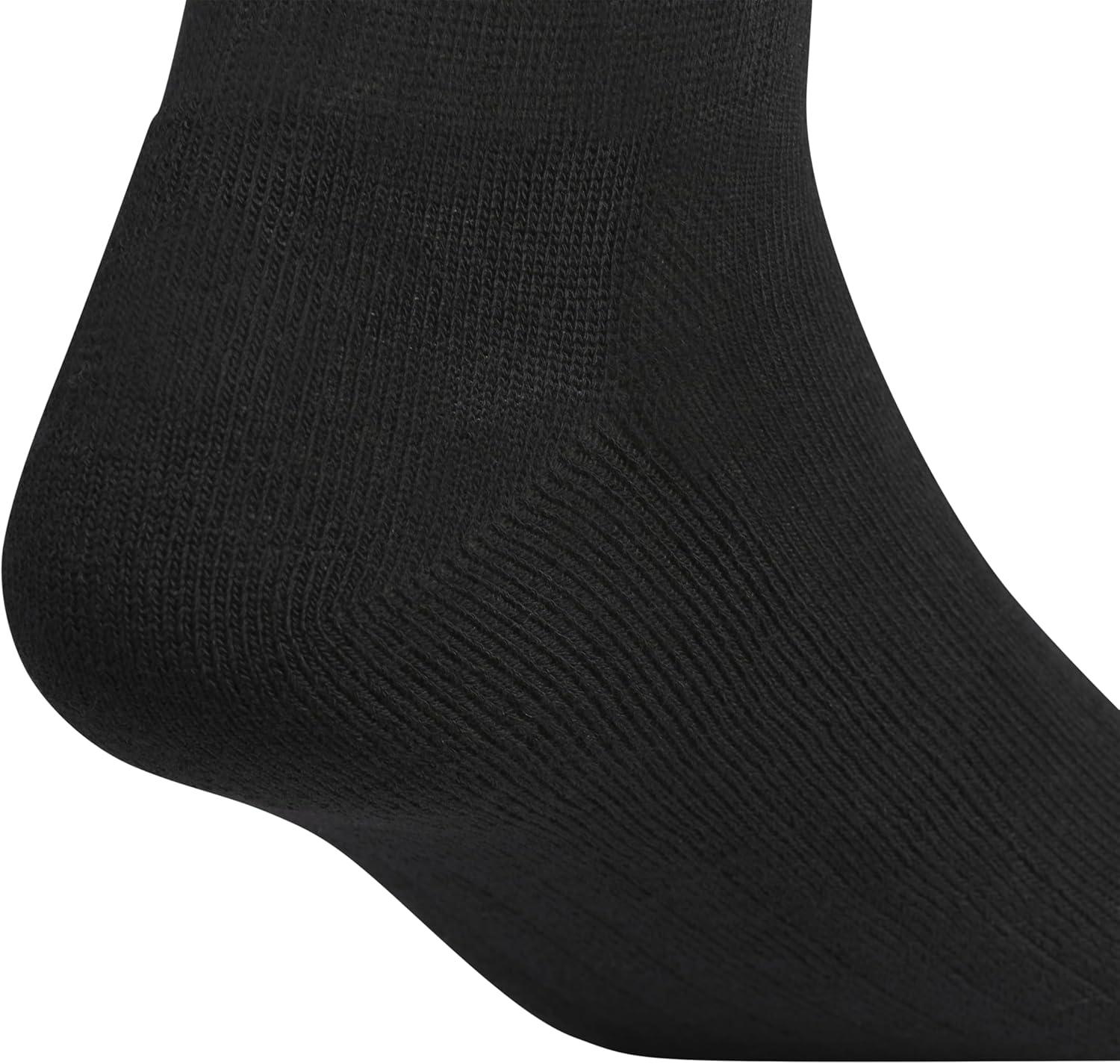 imageadidas Mens Crew Socks 3Pack with Logo or StripedBlackNight GreyClassic