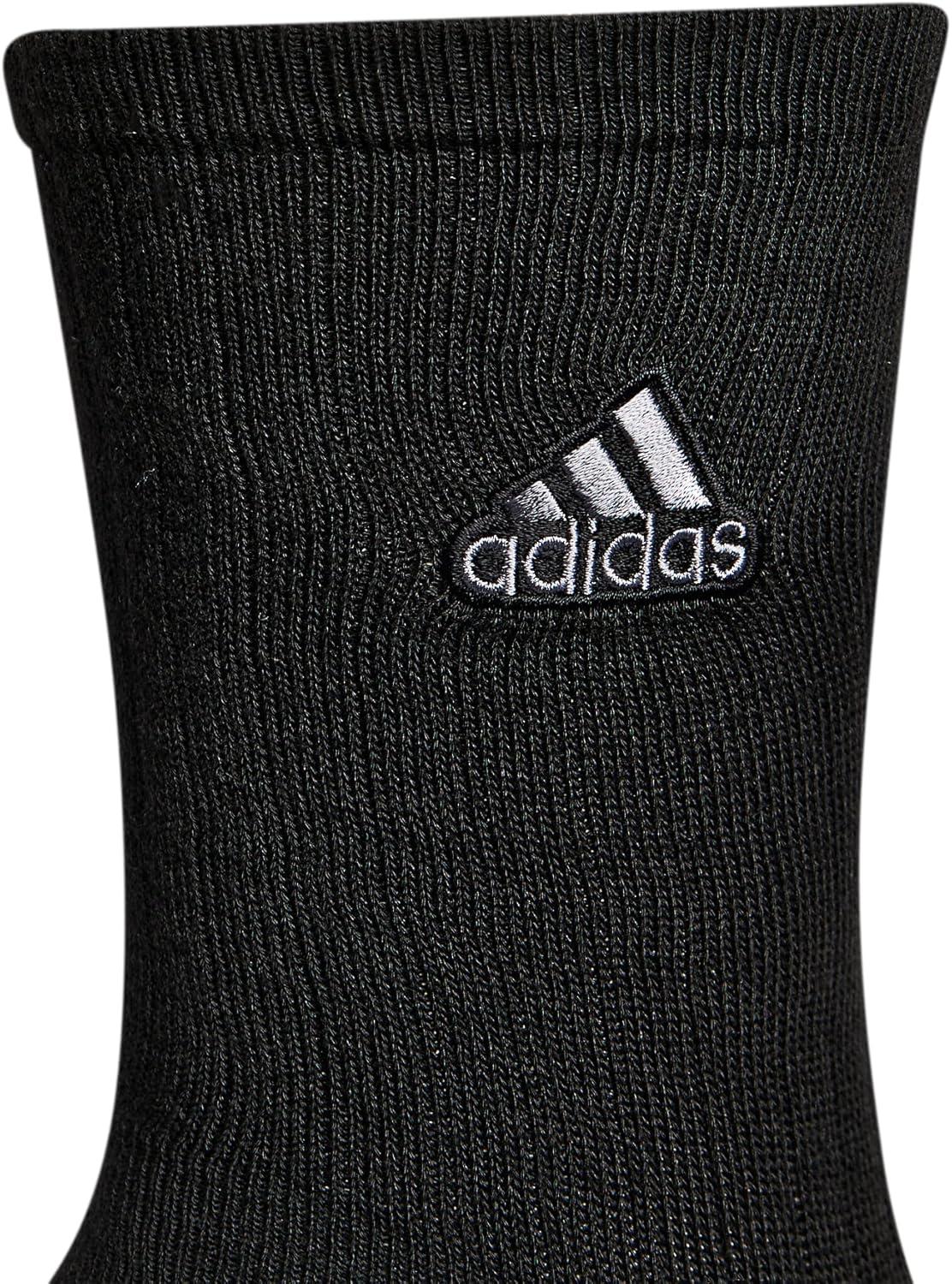 imageadidas Mens Crew Socks 3Pack with Logo or StripedBlackOnix GreyClassic