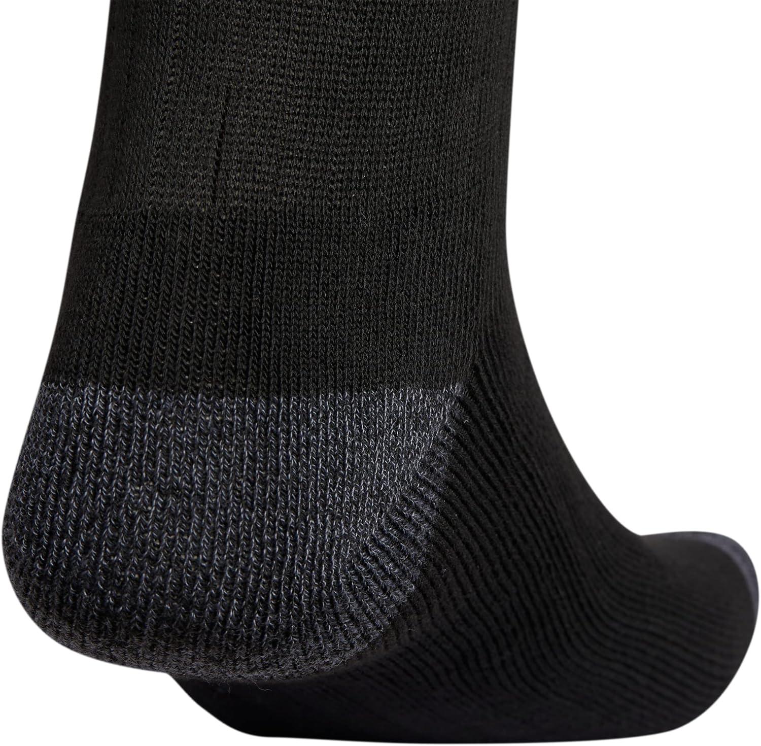 imageadidas Mens Crew Socks 3Pack with Logo or StripedBlackOnix GreyClassic