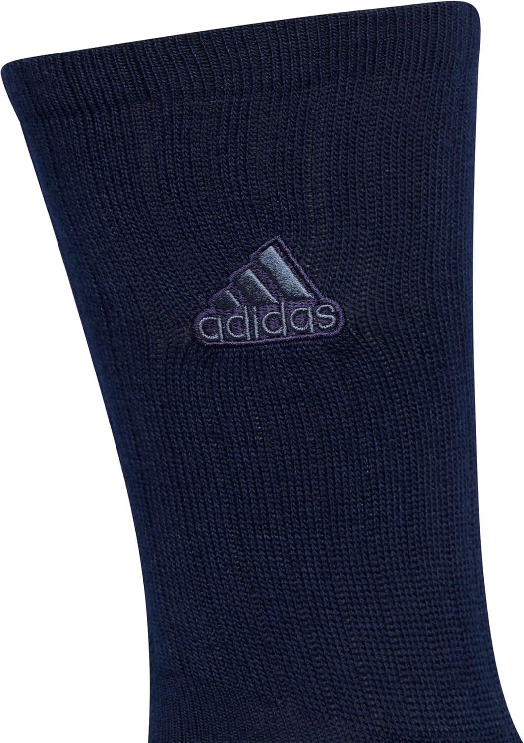 imageadidas Mens Crew Socks 3Pack with Logo or StripedCollegiate NavyWonder BeigeOlive Strata GreenClassic