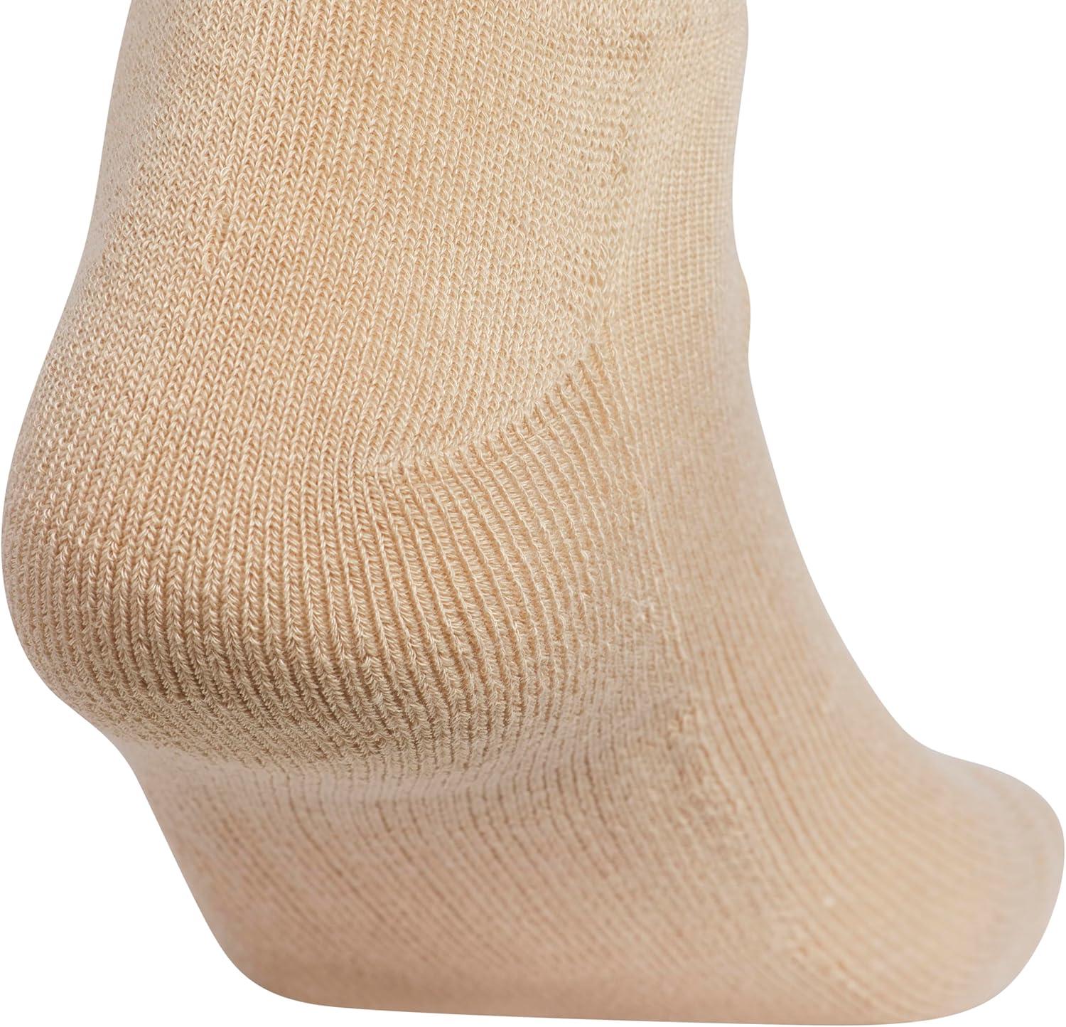imageadidas Mens Crew Socks 3Pack with Logo or StripedWarm Sandstone BeigeWhiteBlackFoundation