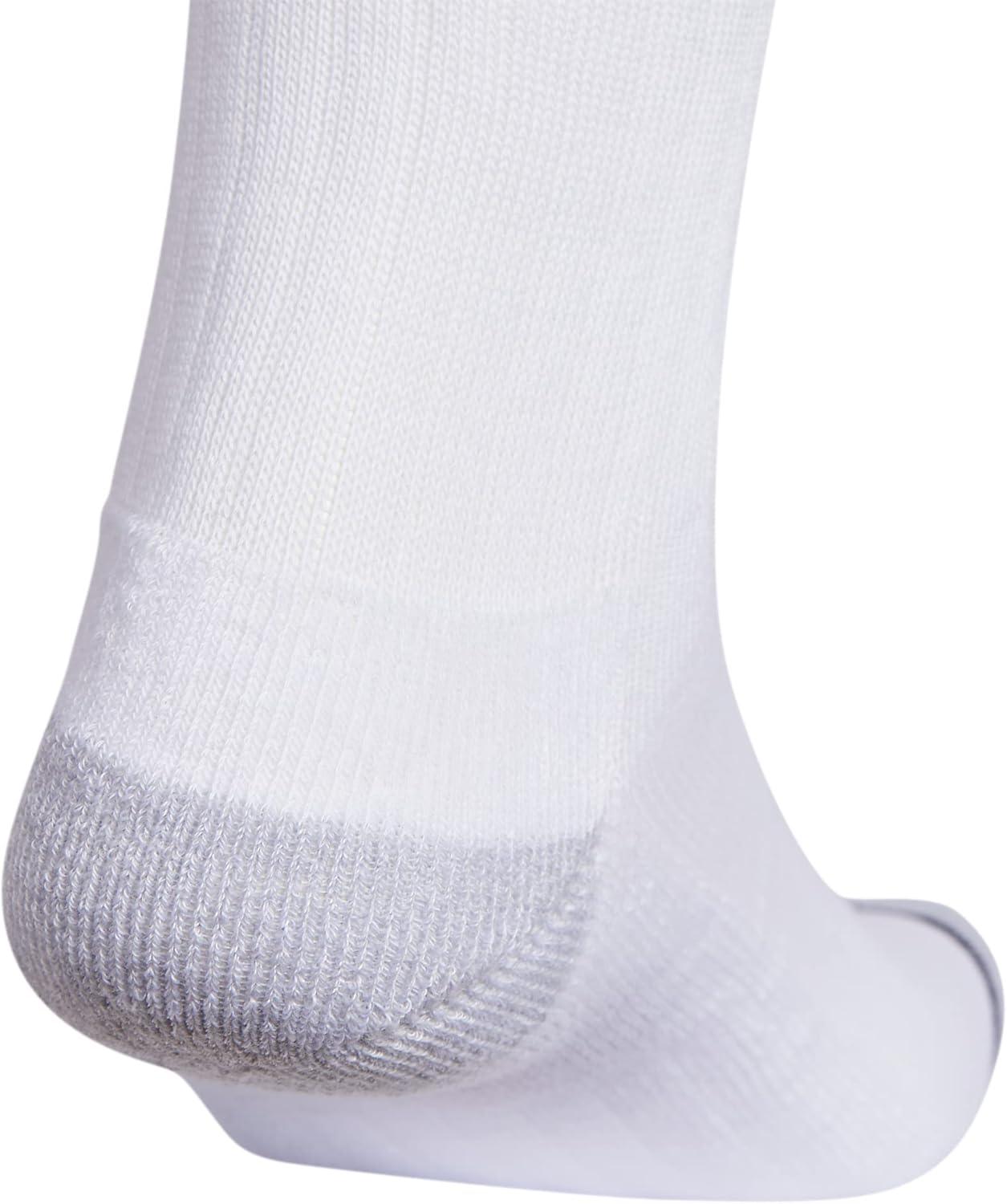 imageadidas Mens Crew Socks 3Pack with Logo or StripedWhiteClear Onix GreyBlackClassic