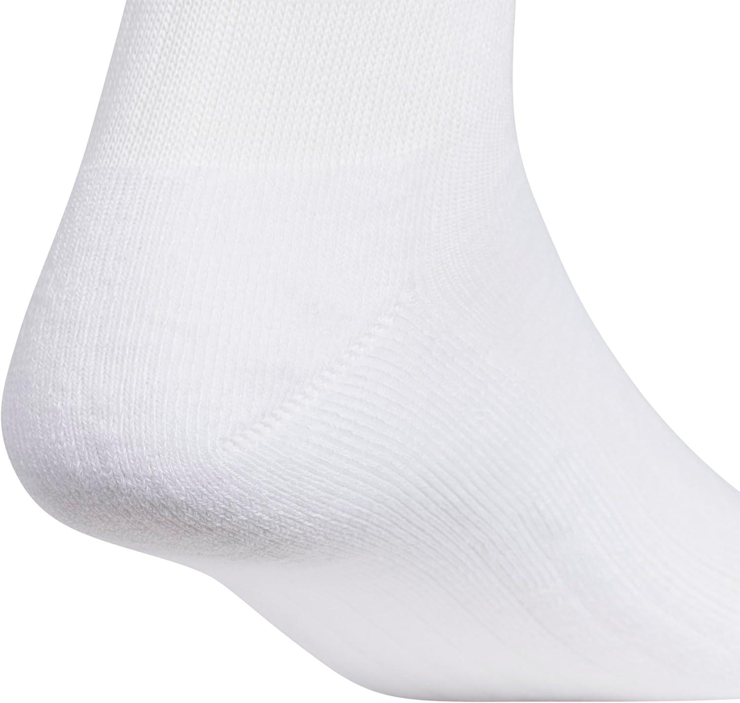 imageadidas Mens Crew Socks 3Pack with Logo or StripedWhiteClear Onix GreyClassic