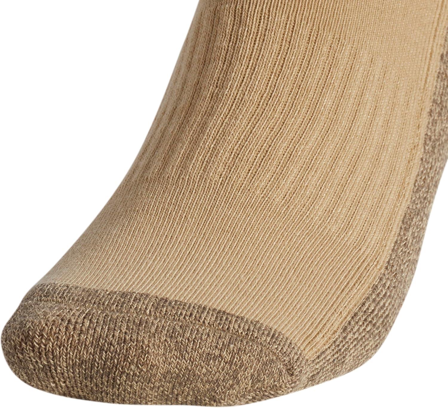 imageadidas Mens Cushioned 30 Color 3Pair Pack Quarter DISCONTINUEDBeige ToneBlanch CargoBlack