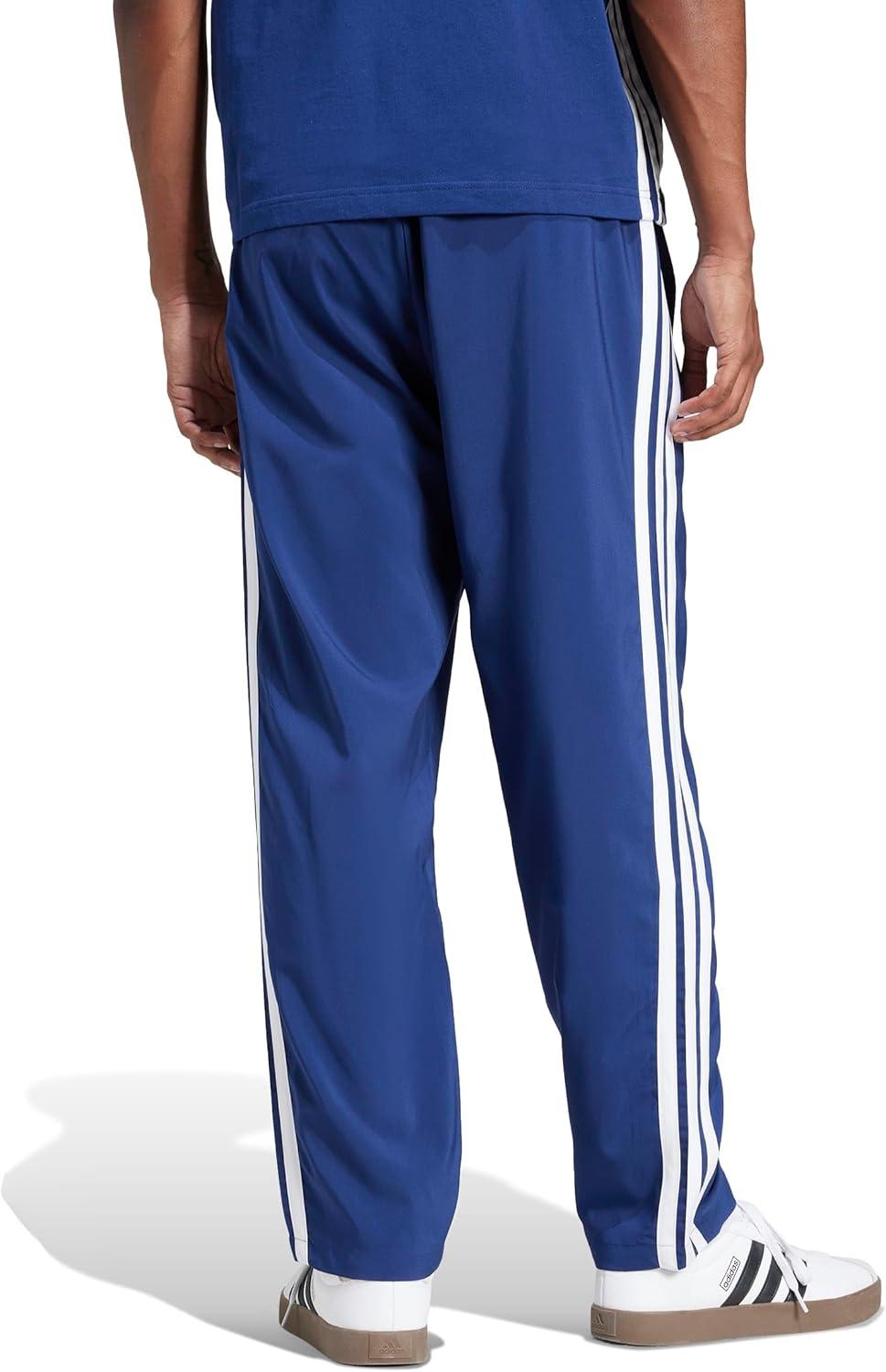 imageadidas Mens Essentials 3Stripes Open Hem Stanford PantsDark Blue White