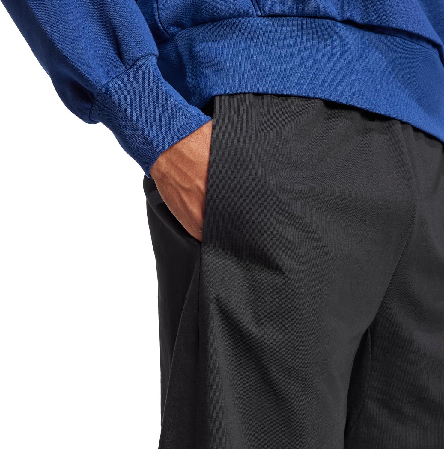 imageadidas Mens Essentials Big Logo Single Jersey 7Inch ShortsBlackWhite