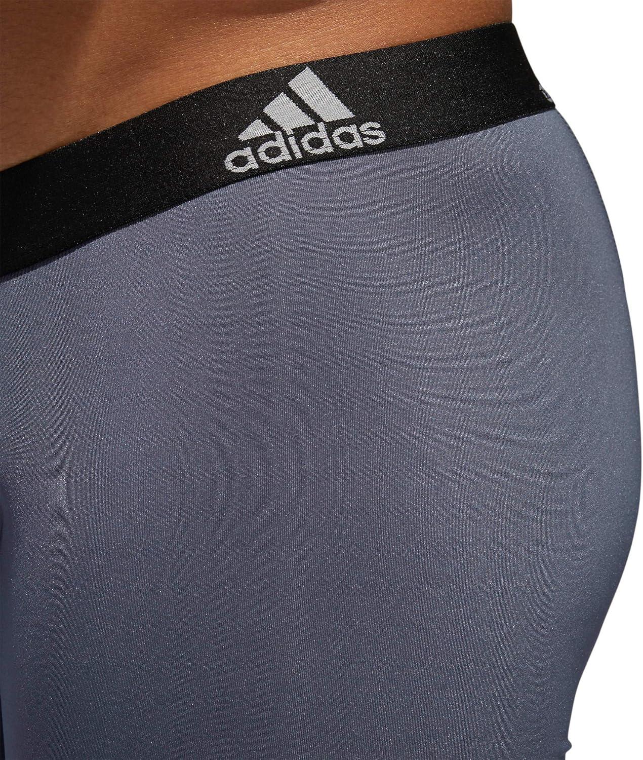 imageadidas Mens Microfiber Boxer Briefs Underwear Multipack Athletic StretchFitBlackGreyOnix Grey
