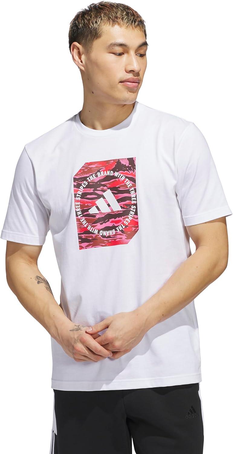 imageadidas Originals Mens Camouflage Shape Graphic TShirtWhite