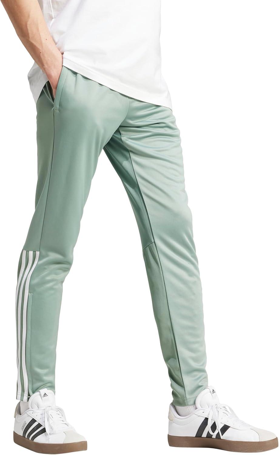 imageadidas Originals Mens Sereno Cut 3Stripes Slim Tapered PantsSilver GreenWhite