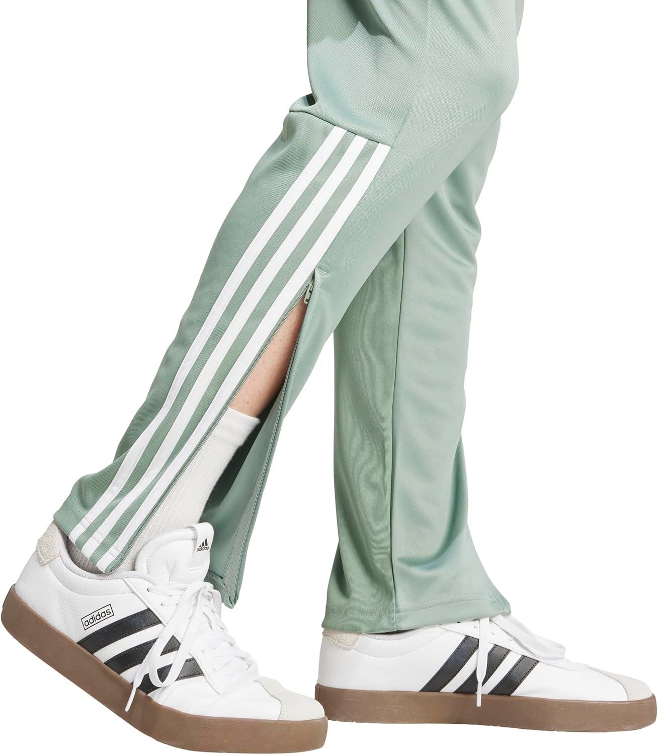 imageadidas Originals Mens Sereno Cut 3Stripes Slim Tapered PantsSilver GreenWhite