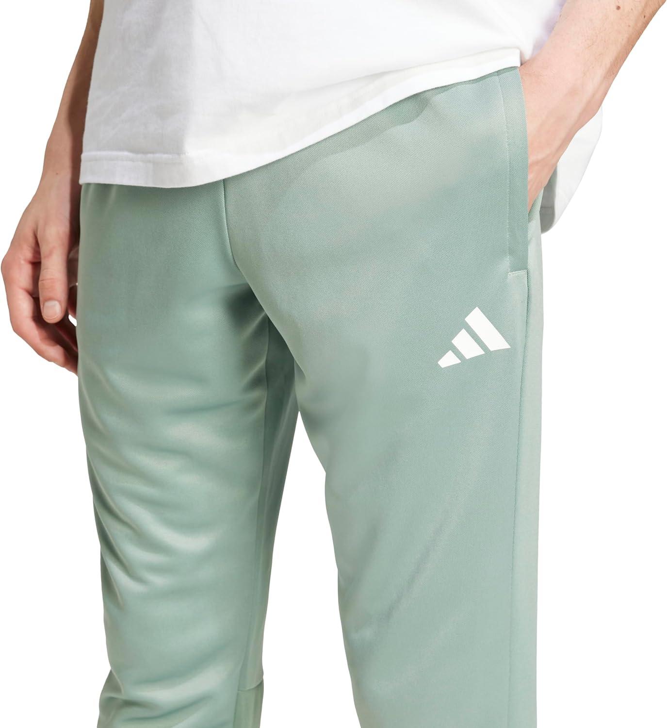 imageadidas Originals Mens Sereno Cut 3Stripes Slim Tapered PantsSilver GreenWhite