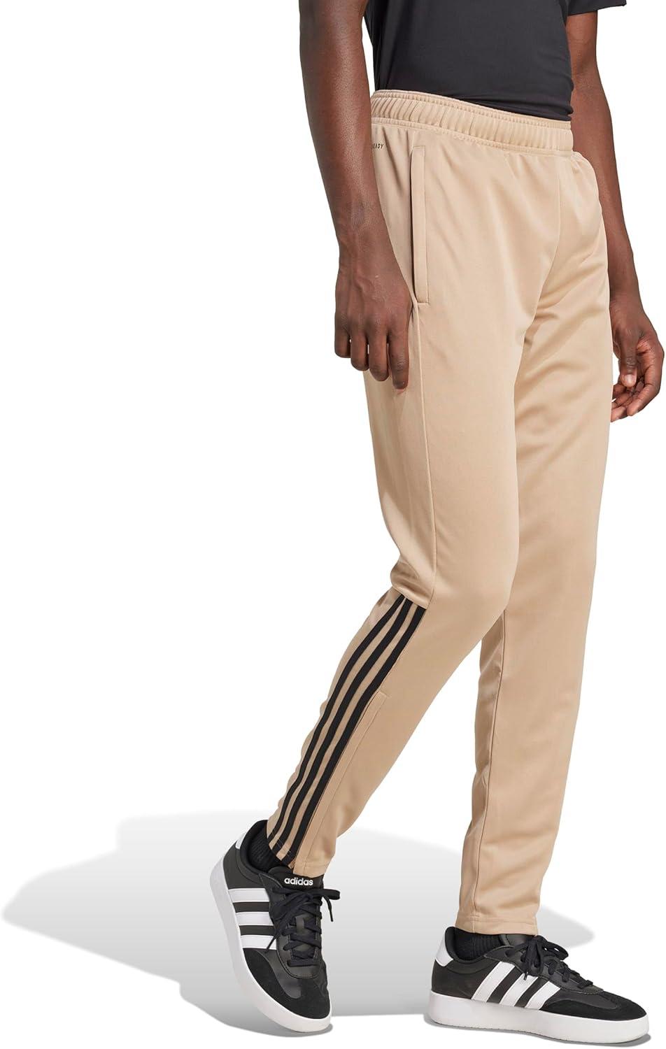 imageadidas Originals Mens Sereno Cut 3Stripes Slim Tapered PantsWarm SandstoneBlack