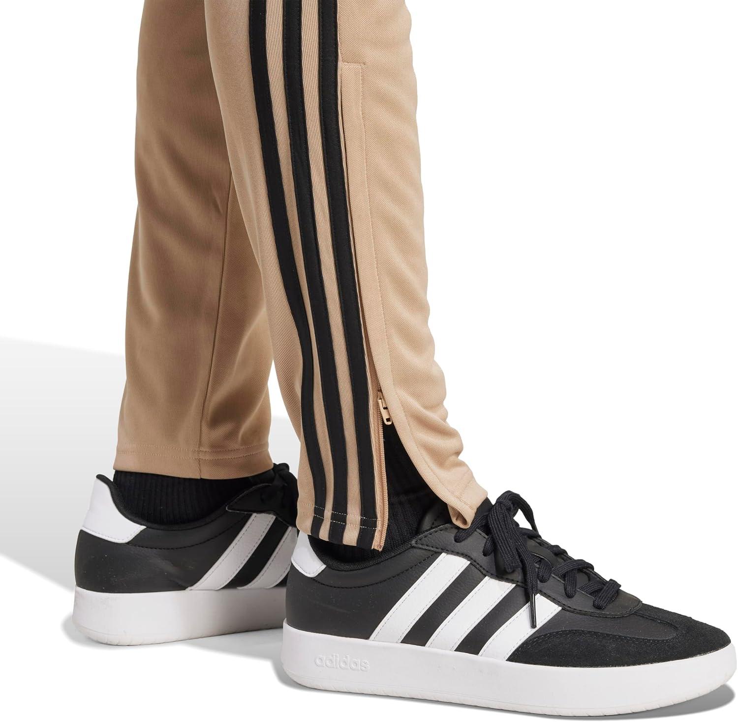 imageadidas Originals Mens Sereno Cut 3Stripes Slim Tapered PantsWarm SandstoneBlack