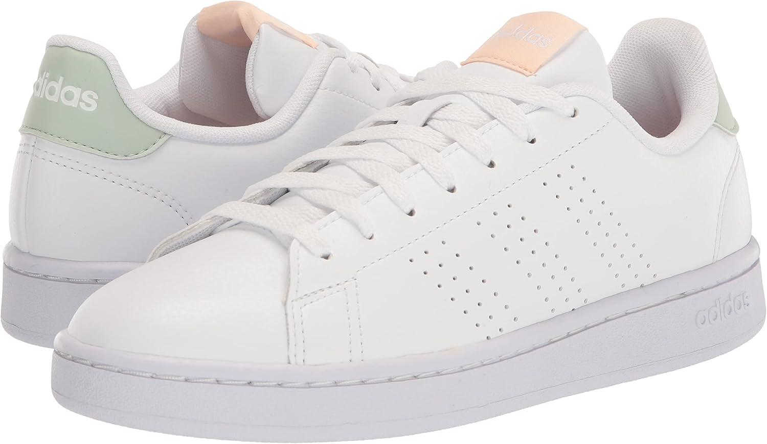 imageadidas Womens Advantage SneakerWhiteWhiteLinen Green