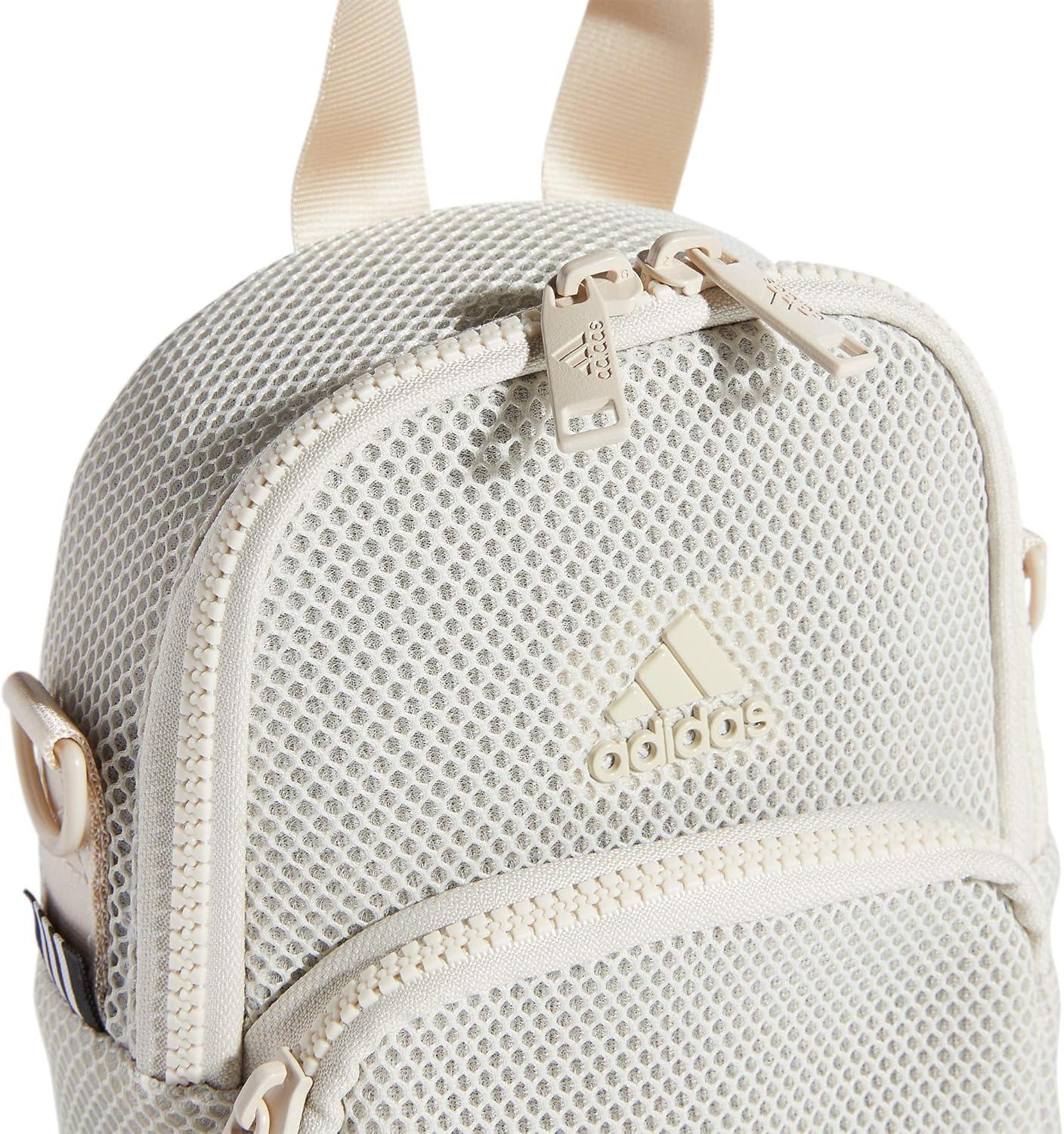 imageadidas Womens Airmesh Convertible Mini BackpackCrossbody Bag Alumina Beige One SizeAlumina Beige