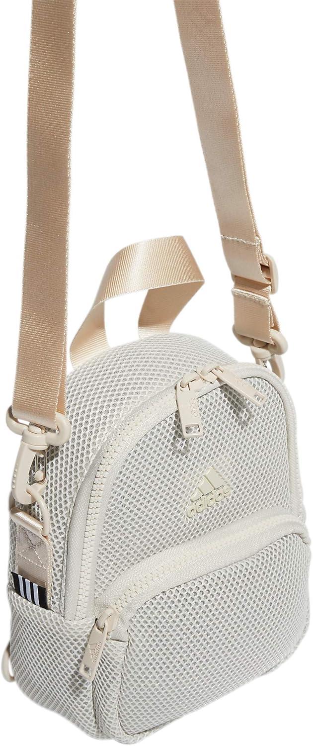 imageadidas Womens Airmesh Convertible Mini BackpackCrossbody Bag Alumina Beige One SizeAlumina Beige