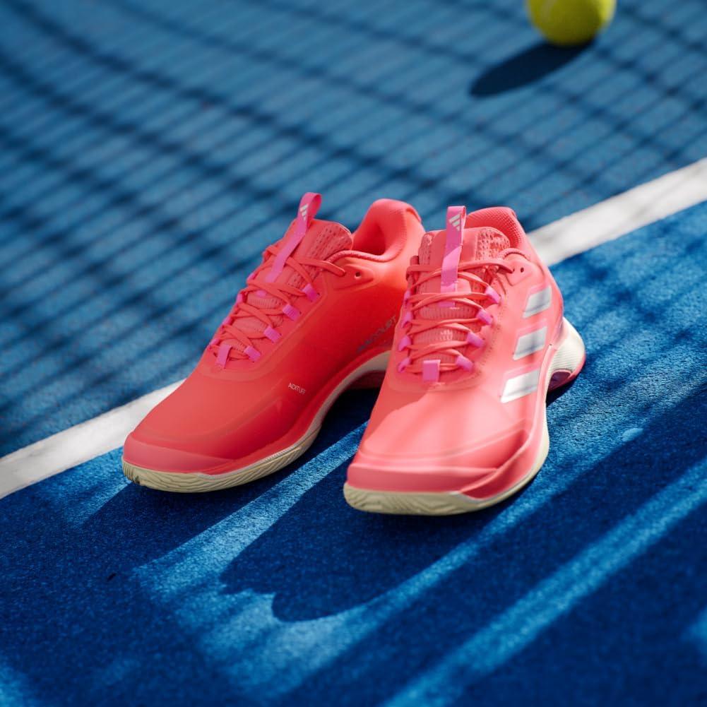 imageadidas Womens Avacourt 20Lucid RedSilver MetallicWarm Vanilla