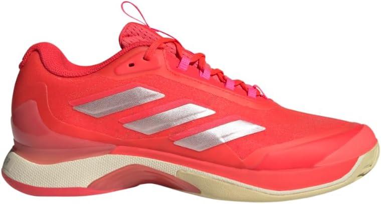 imageadidas Womens Avacourt 20Lucid RedSilver MetallicWarm Vanilla