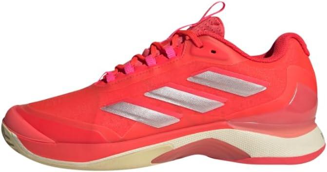 imageadidas Womens Avacourt 20Lucid RedSilver MetallicWarm Vanilla