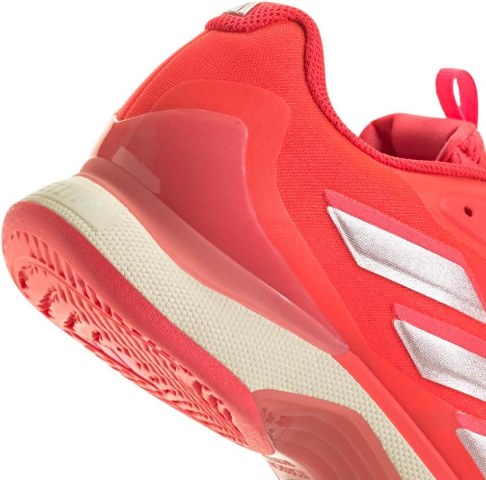 imageadidas Womens Avacourt 20Lucid RedSilver MetallicWarm Vanilla