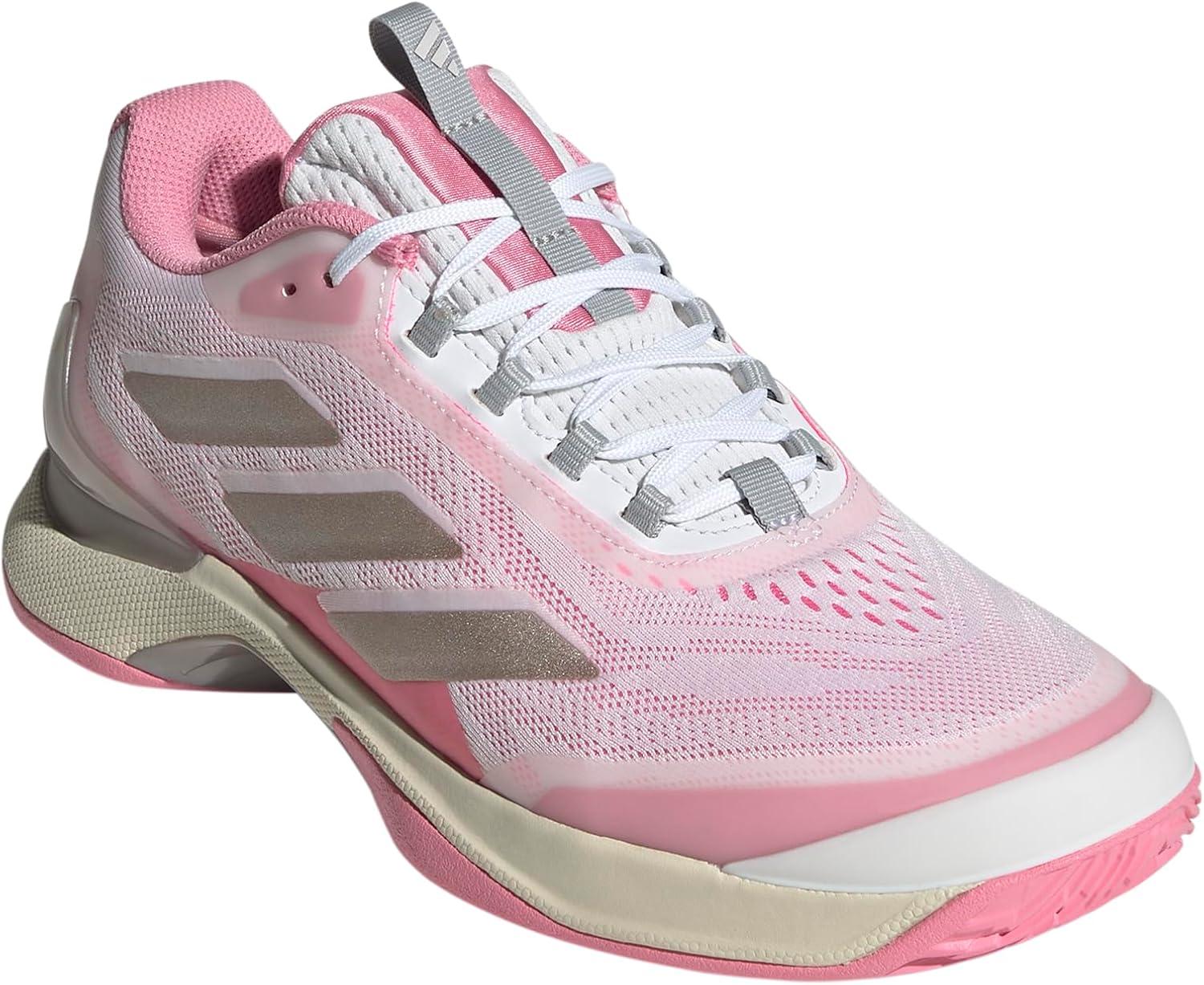 imageadidas Womens Avacourt 20WhiteChampagne MetallicLucid Pink