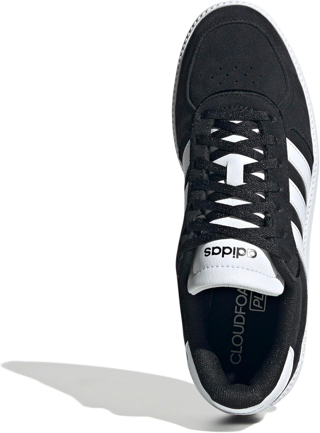 imageadidas Womens Breaknet Sleek SneakersBlackWhiteBlack