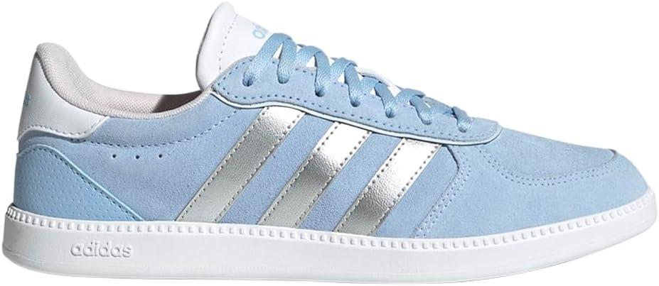 imageadidas Womens Breaknet Sleek SneakersBlueSilver MetallicHalo Blue