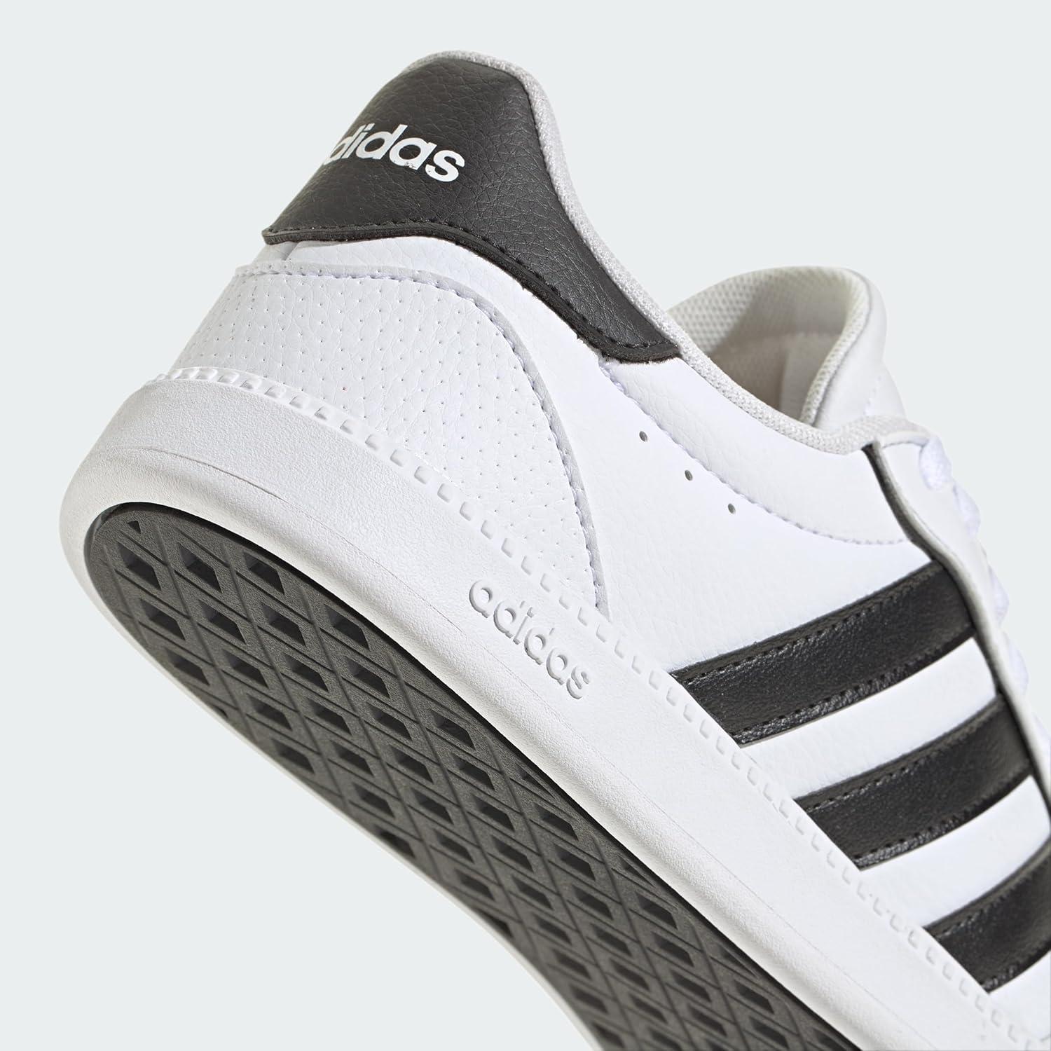 imageadidas Womens Breaknet Sleek SneakersCloud White Core Black Gold Metallic