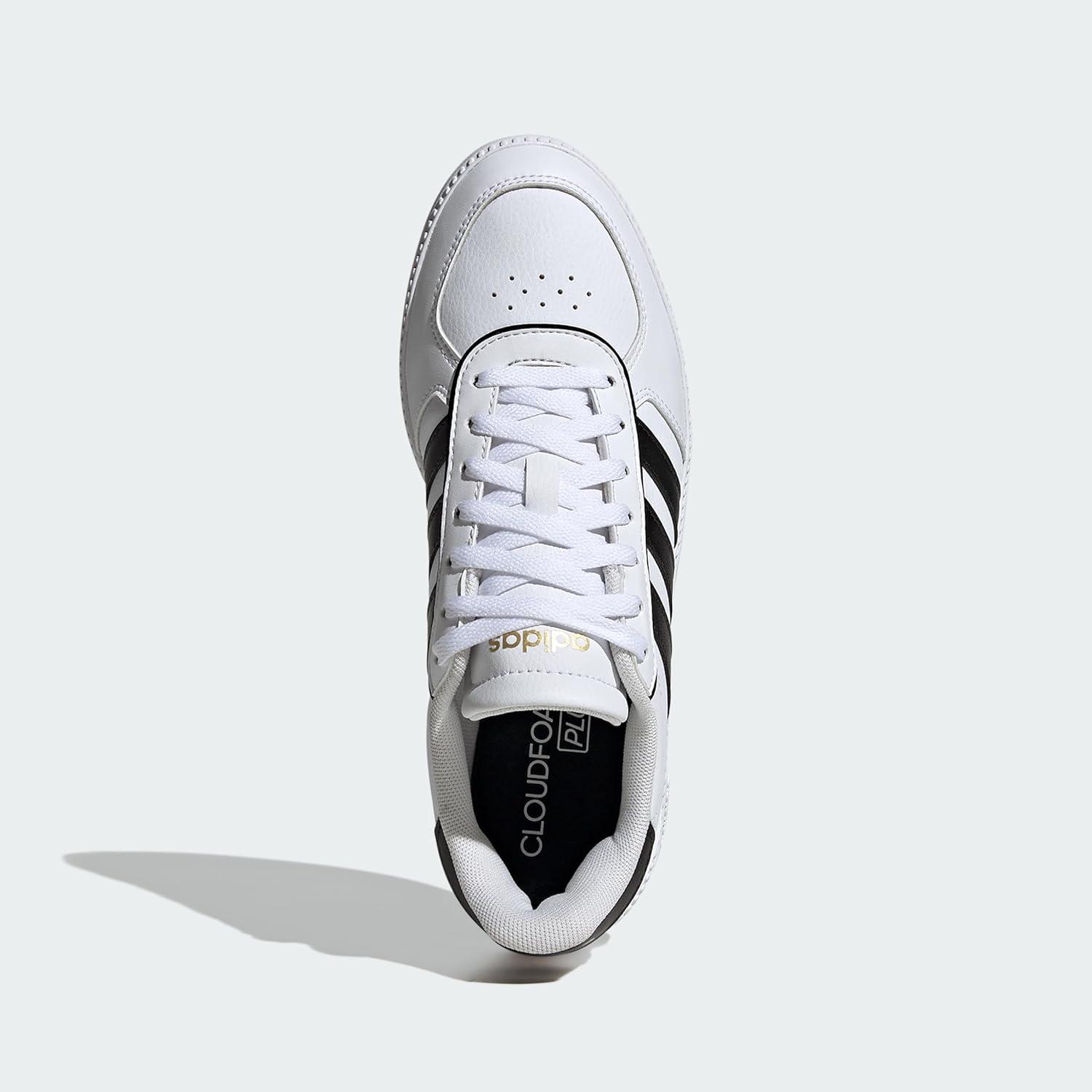 imageadidas Womens Breaknet Sleek SneakersCloud White Core Black Gold Metallic