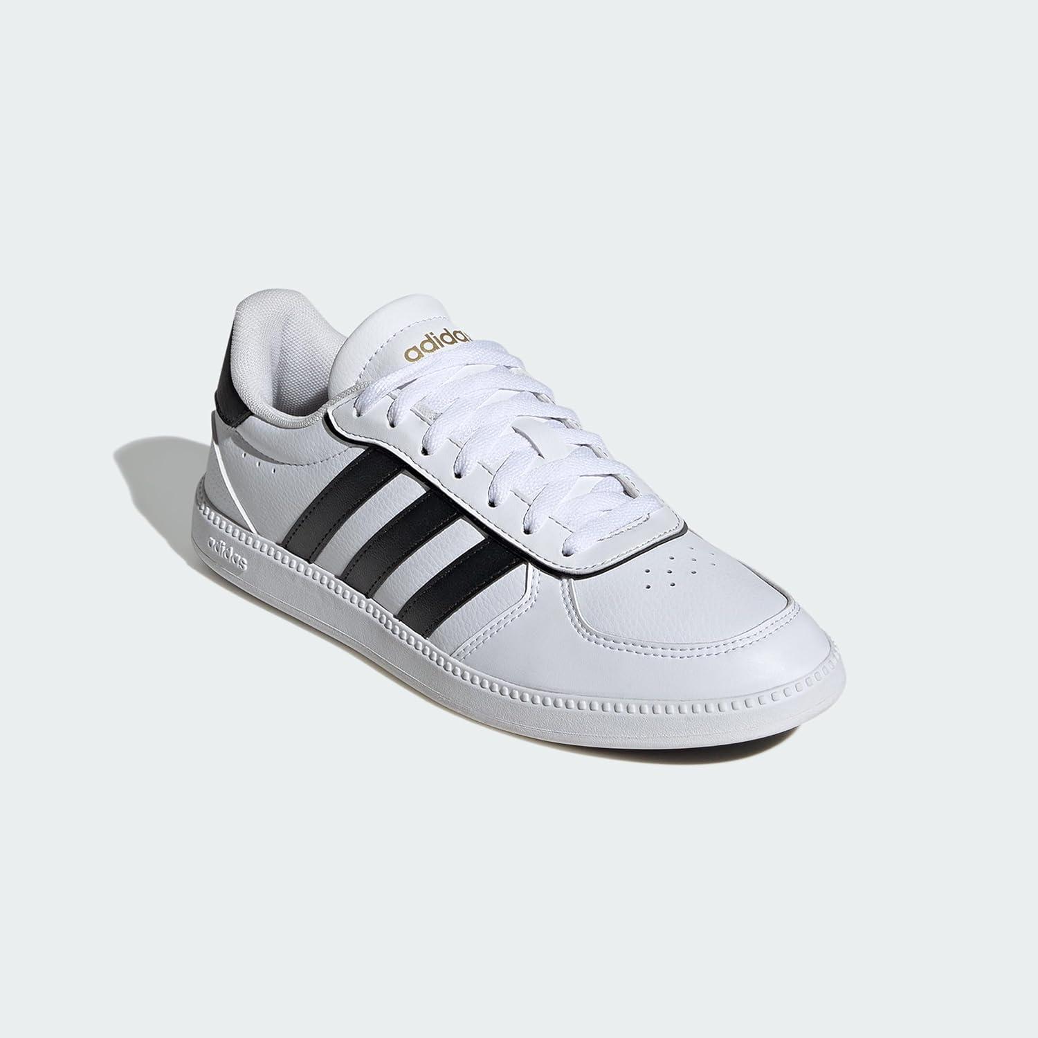 imageadidas Womens Breaknet Sleek SneakersCloud White Core Black Gold Metallic