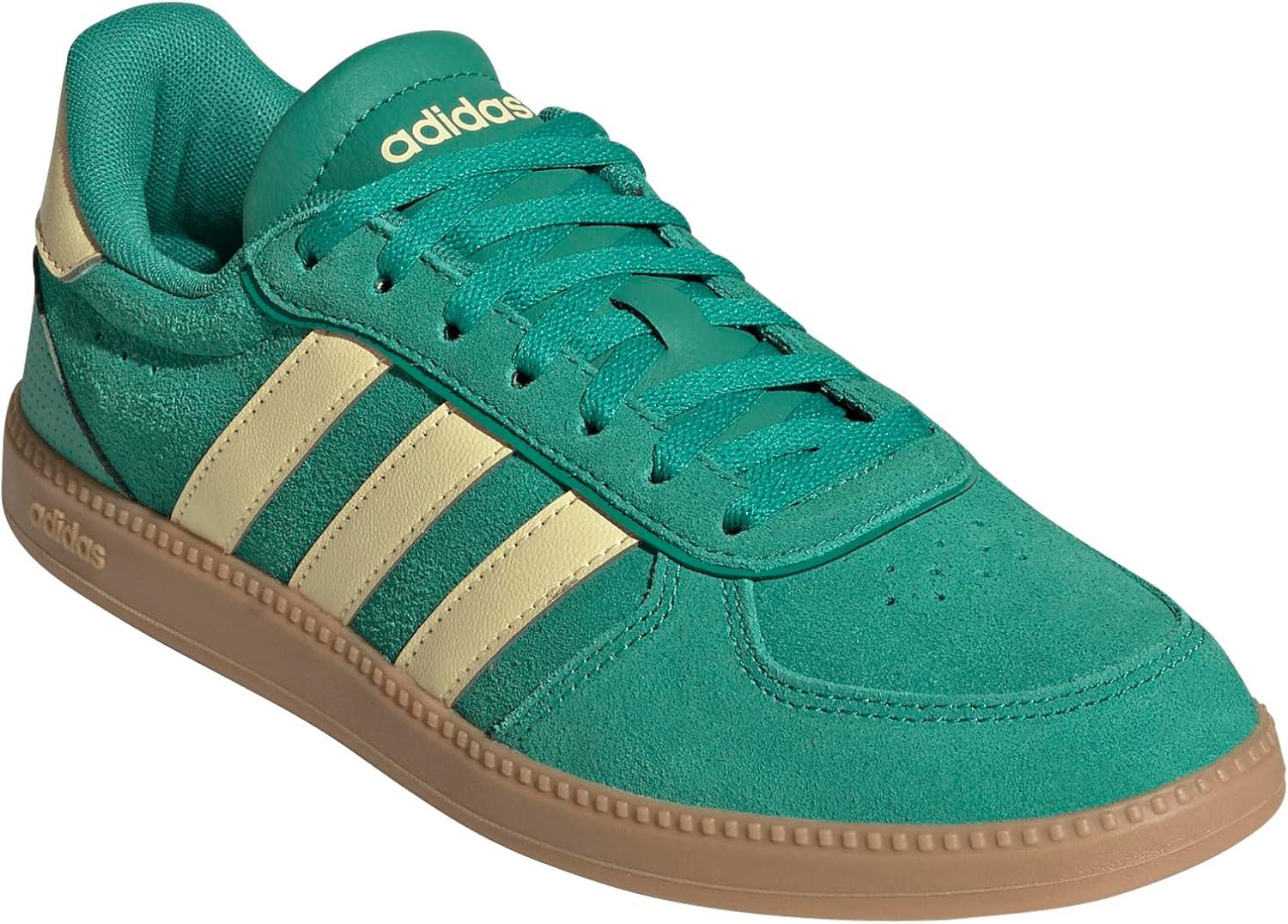imageadidas Womens Breaknet Sleek SneakersCourt GreenAlmost YellowGum