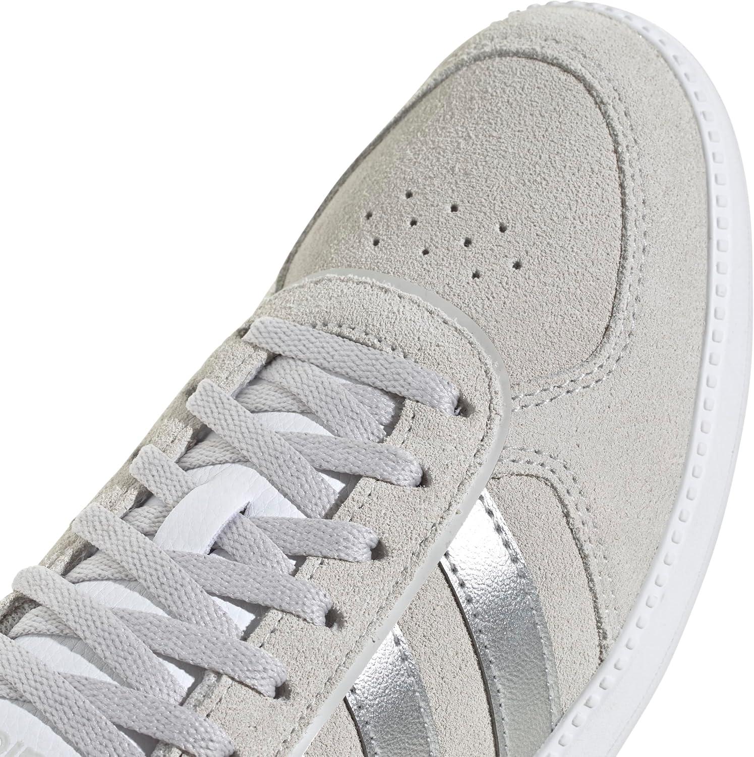 imageadidas Womens Breaknet Sleek SneakersGreySilver MetallicWhite