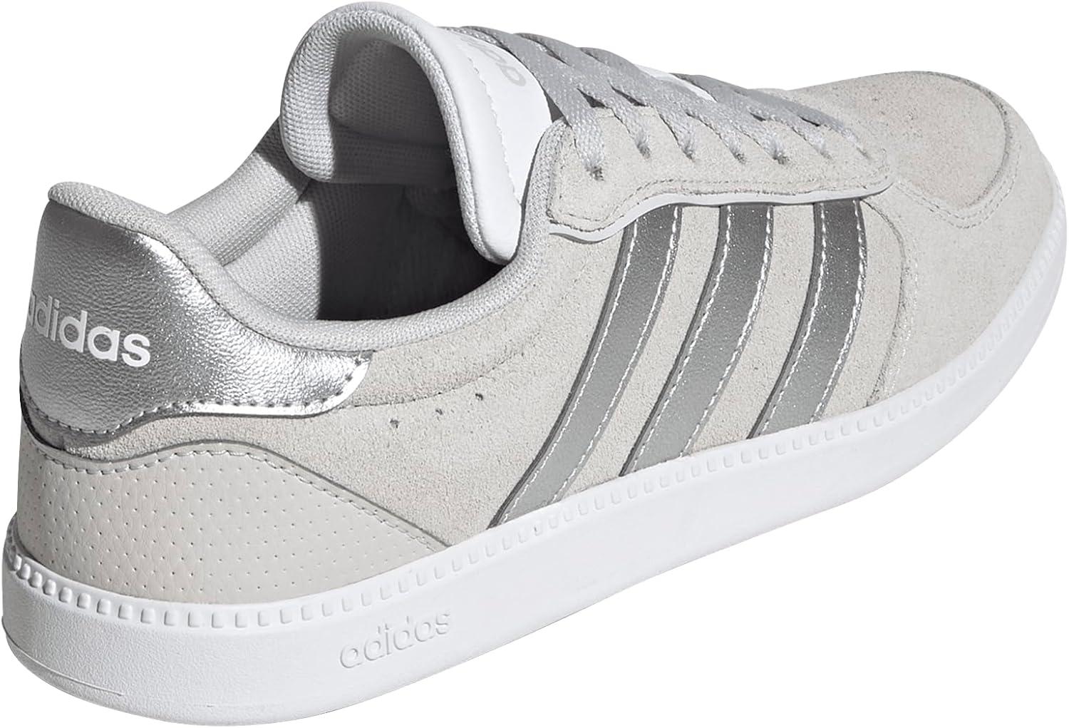 imageadidas Womens Breaknet Sleek SneakersGreySilver MetallicWhite