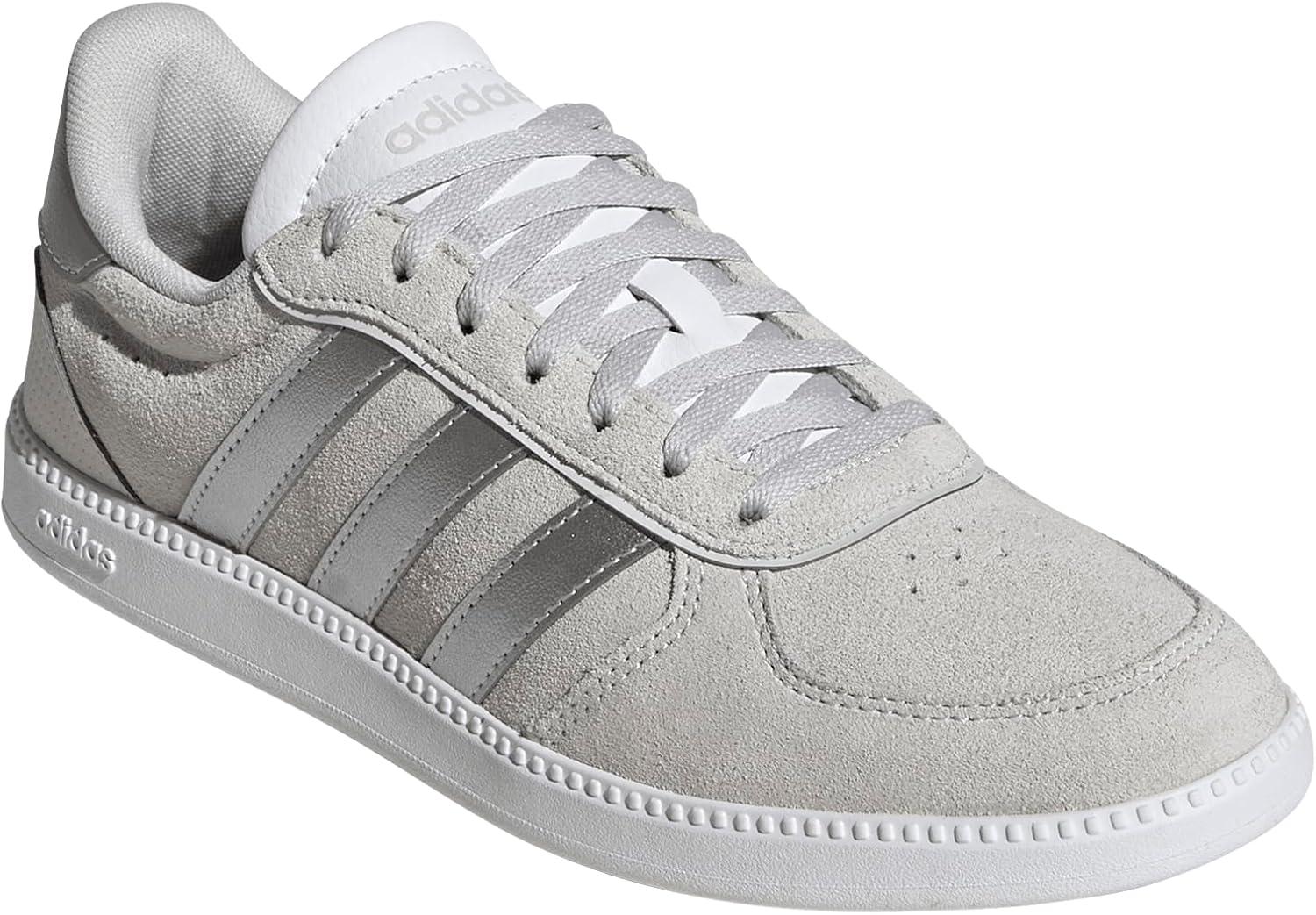 imageadidas Womens Breaknet Sleek SneakersGreySilver MetallicWhite